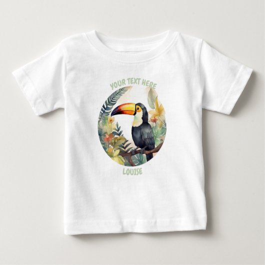 Aangepast baby Toucan-T-shirt (Voorkant)