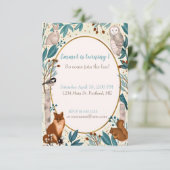 Aangepast baby verjaardagsfeest voor juffrouw bosd kaart (Staand voorkant)