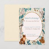 Aangepast baby verjaardagsfeest voor juffrouw bosd kaart (Voorkant / Achterkant)