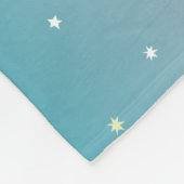 Aangepast baby voor buitenruimte blauw witte mijle fleece deken (Hoek)