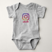 Aangepast baby voor instagram romper (Voorkant)