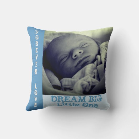 Aangepast babybalkpatroon kussen (Achterkant)