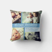 Aangepast babybalkpatroon kussen (Voorkant)