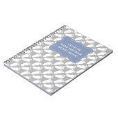 Aangepast babydoucheboek met baby voetafdrukken notitieboek (Linkerzijde)