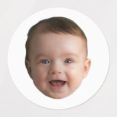 Aangepast babygezicht, grappige aangepaste foto labels (Design 2)