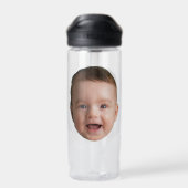 Aangepast babygezicht, grappige aangepaste foto waterfles (Achterkant)
