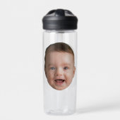 Aangepast babygezicht, grappige aangepaste foto waterfles (Voorkant)