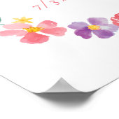 Aangepast babymeisje Nursery wanddecor Poster (Hoek)