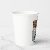 Aangepast Bachelorette party 4 fotocollage Papieren Bekers (Rechts)