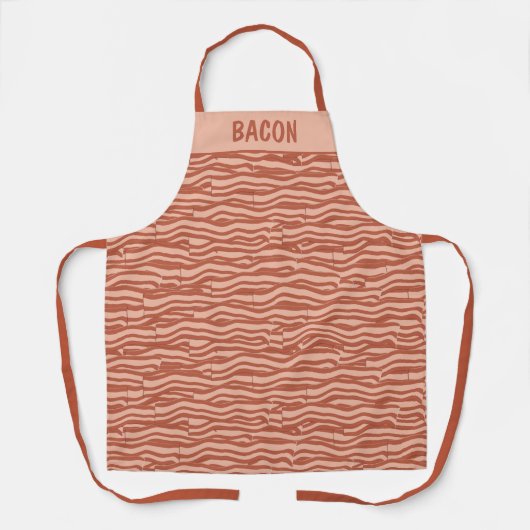 Aangepast Bacon Pattern Schort (Voorkant)