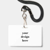 Aangepast Badge (Achterkant met lanyard)