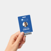 Aangepast badge - Logo, foto, naam en barcode (Handheld)