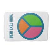 Aangepast badmat voor kleurmatig vredesgebaar (Voorkant)