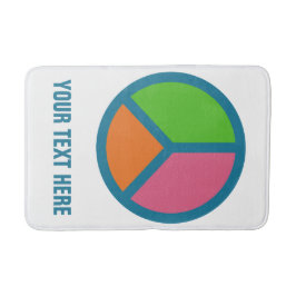 Aangepast badmat voor kleurmatig vredesgebaar