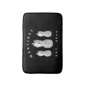 Aangepast badmat voor zwarte en witte ananasappele (Voorkant Verticaal)