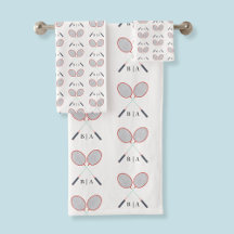 Aangepast badmintonracketpatroon met monogram