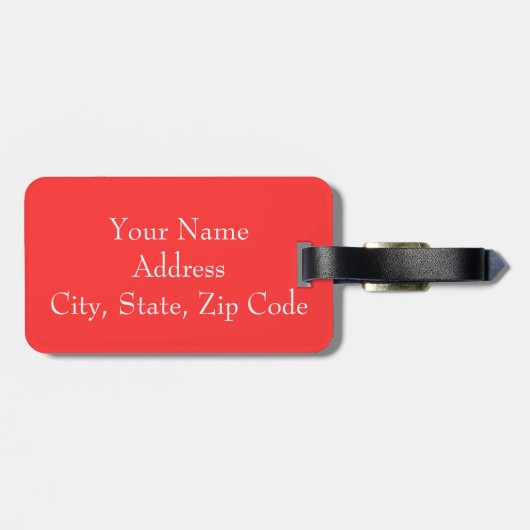 Aangepast Bagagelabel (Achterkant horizontaal)