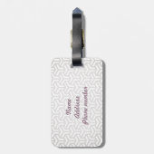 Aangepast bagagelabel (Achterkant verticaal)