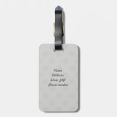 Aangepast bagagelabel (Achterkant verticaal)