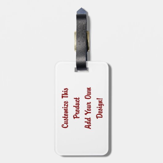 Aangepast - Bagagelabel (Achterkant verticaal)