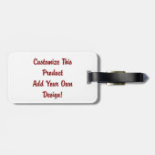 Aangepast - Bagagelabel (Achterkant horizontaal)