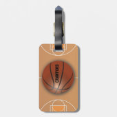Aangepast Bagagelabel Basketball (Achterkant verticaal)