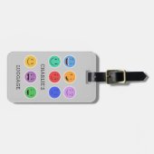 Aangepast bagagelabel bevestigen (Voorkant horizontaal)