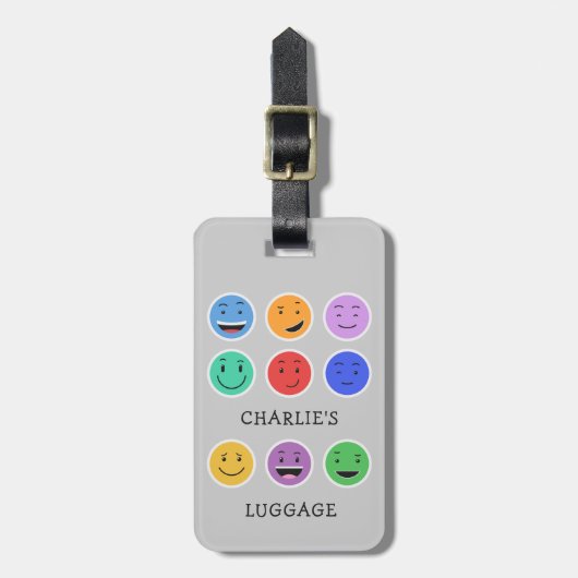 Aangepast bagagelabel bevestigen (Voorkant verticaal)