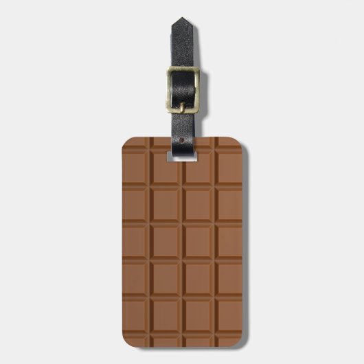 Aangepast bagagelabel Chocolate Bar (Voorkant verticaal)