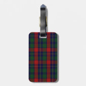 Aangepast Bagagelabel Clan Kilgour Tartan Pset (Achterkant verticaal)