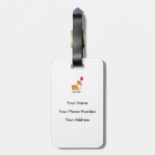 Aangepast Bagagelabel Corgi Butt (Achterkant verticaal)