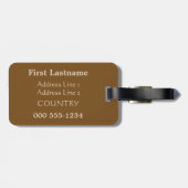 Aangepast bagagelabel "De Maagd en het Kind" (Achterkant horizontaal)