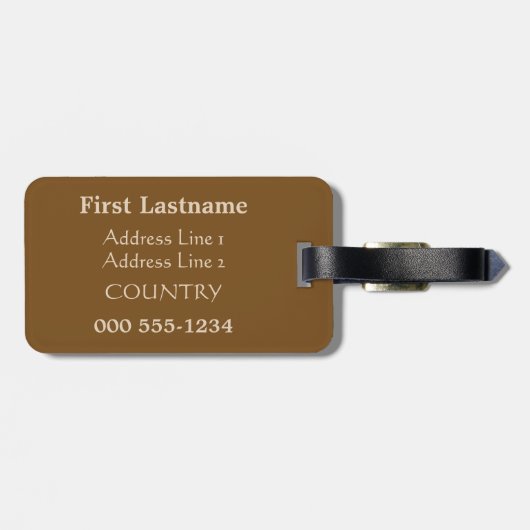 Aangepast bagagelabel "De Maagd en het Kind" (Achterkant horizontaal)