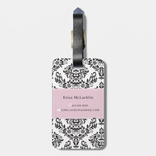 Aangepast Bagagelabel Erica McLachlin (Achterkant verticaal)