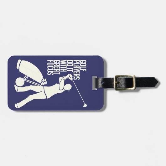 Aangepast bagagelabel Golf Player (Voorkant horizontaal)