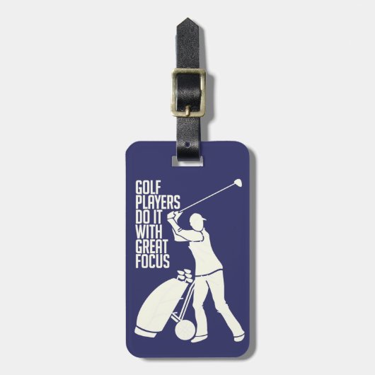 Aangepast bagagelabel Golf Player (Voorkant verticaal)