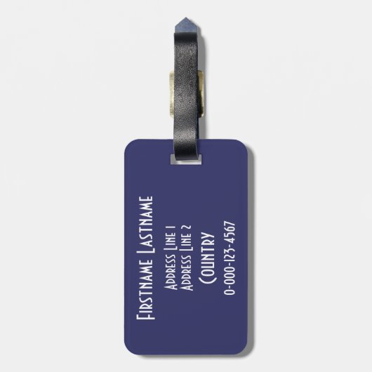 Aangepast bagagelabel Golf Player (Achterkant verticaal)