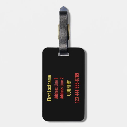 Aangepast bagagelabel Hawaiian Lei (Achterkant verticaal)