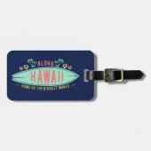 aangepast bagagelabel Hawaiian Surfer (Voorkant horizontaal)