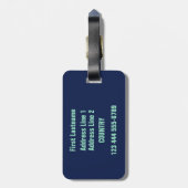 aangepast bagagelabel Hawaiian Surfer (Achterkant verticaal)