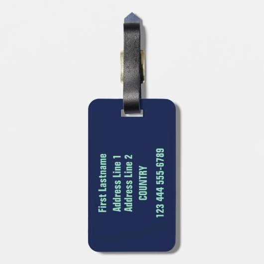 aangepast bagagelabel Hawaiian Surfer (Achterkant verticaal)