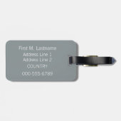 Aangepast bagagelabel Heart Pattern (Achterkant horizontaal)