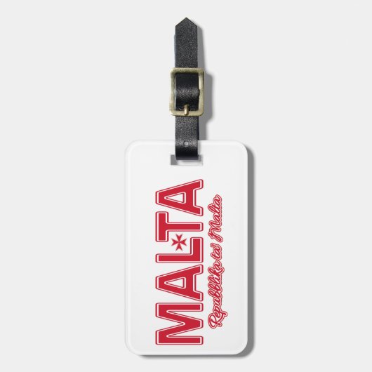 aangepast bagagelabel MALTA (Voorkant verticaal)