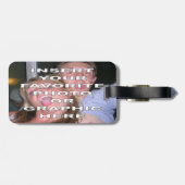 Aangepast Bagagelabel met eigen grafische kaart (Achterkant horizontaal)