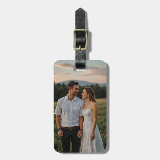 Aangepast Bagagelabel met gepersonaliseerde (Voorkant verticaal)