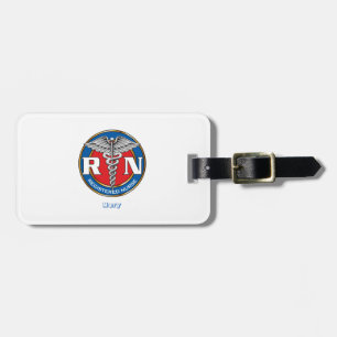 Aangepast Bagagelabel met lederen riem