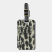 Aangepast Bagagelabel met sneeuwblaasje (Voorkant verticaal)