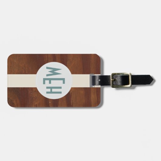 Aangepast Bagagelabel modelhoutpatroonpremie (Voorkant horizontaal)