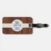 Aangepast Bagagelabel modelhoutpatroonpremie (Achterkant horizontaal)