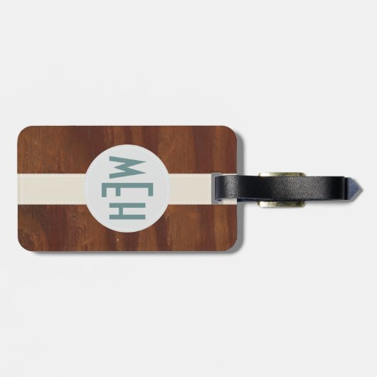 Aangepast Bagagelabel modelhoutpatroonpremie (Achterkant horizontaal)